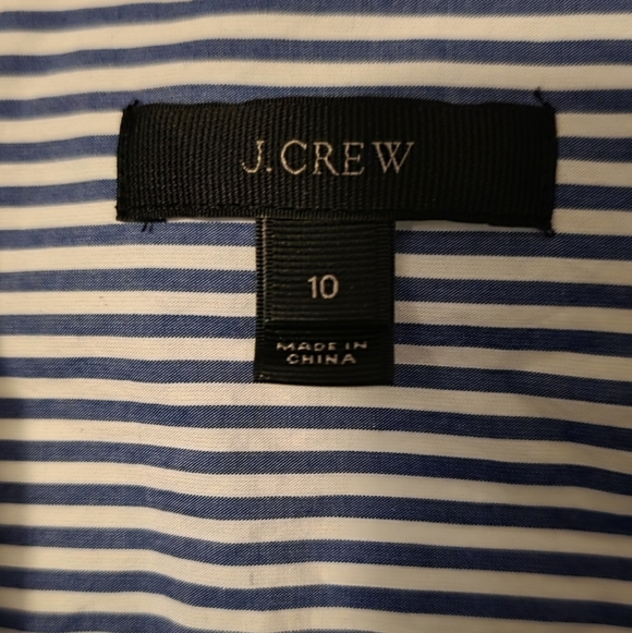 J. Crew Wide Leg Jumpsuit in Shirting Stripe - Picture 6 of 11